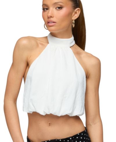 Edikted Женский топ-халтер Senya High Neck Bubble