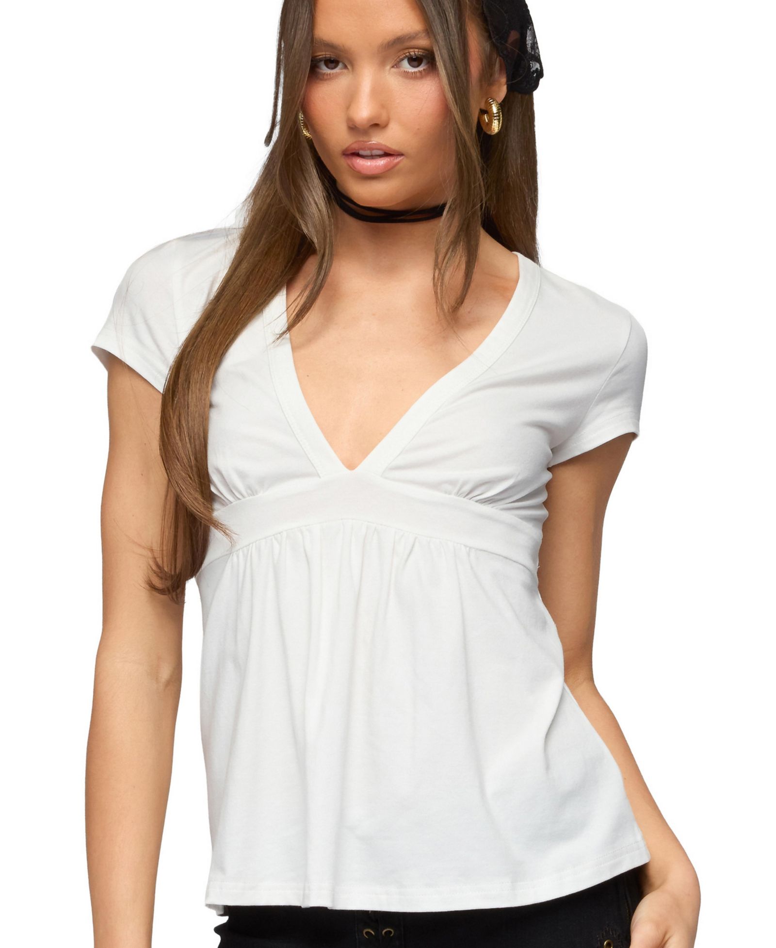 Женский топ Edikted Ilana V-neck Babydoll