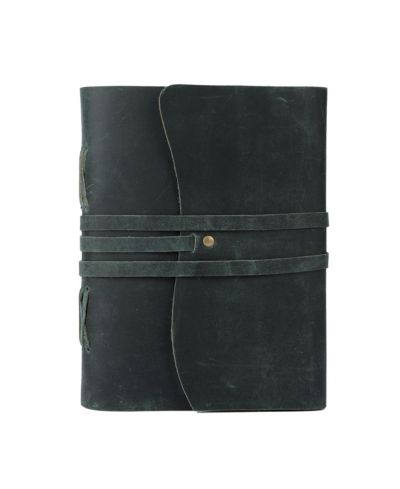 GNUADZ Leather Journal Vintage Notebook Unlined Blank Paper Travel Diary Sketchbook