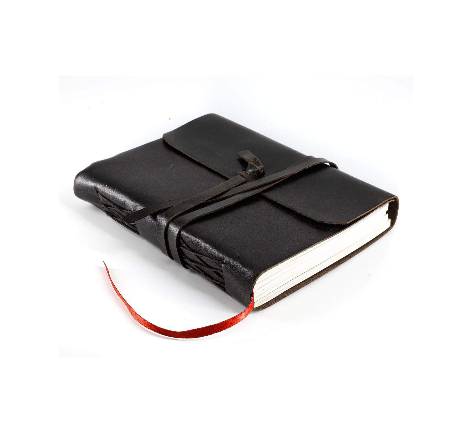 GNUADZ Leather Journal Vintage Notebook Unlined Blank Paper Travel Diary Sketchbook