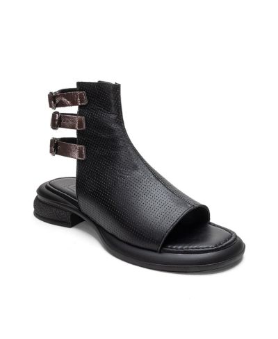 Forever & Always Shoes Women's Carina Leather Side Zip Sandal