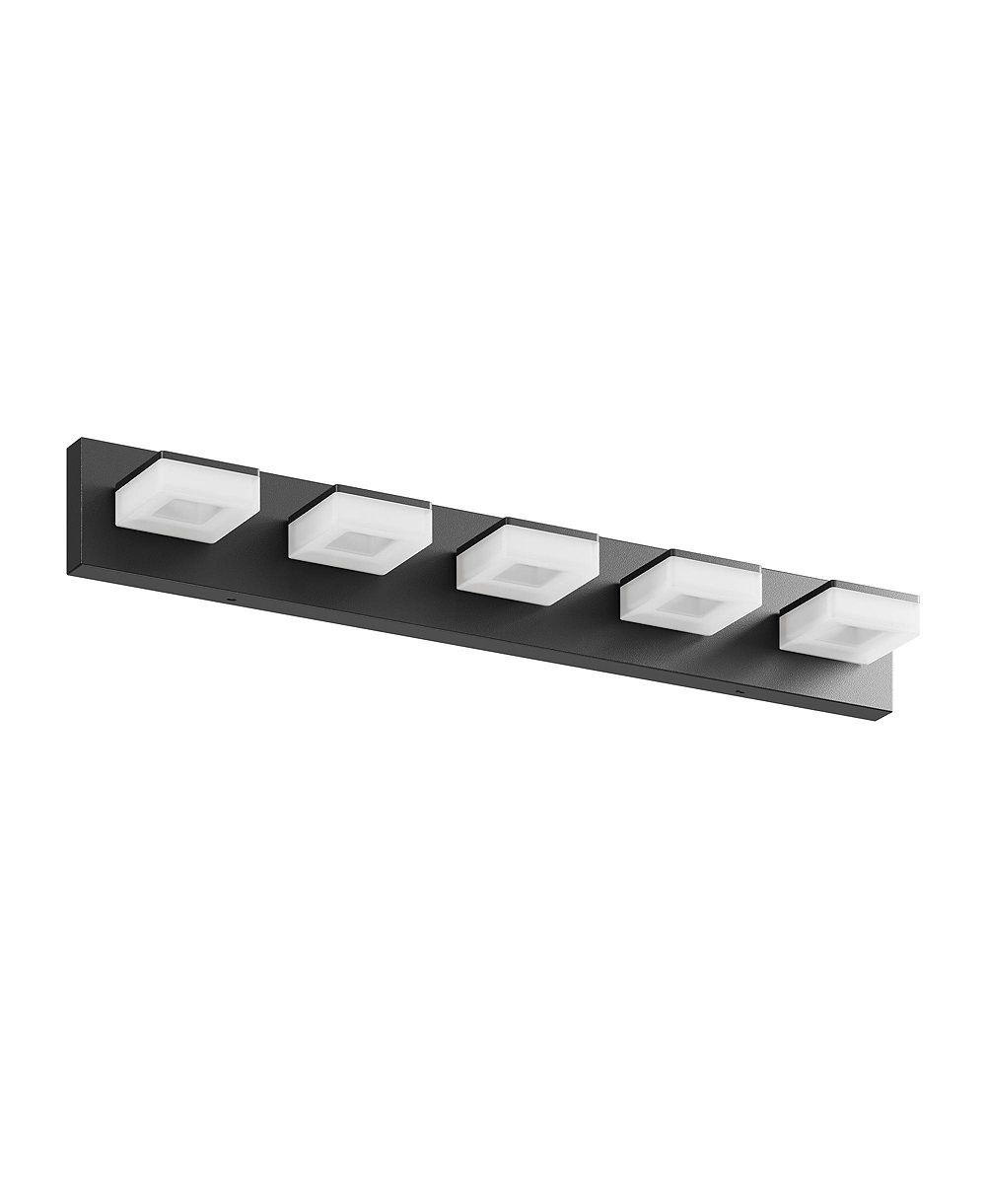 BUSDAYS LED современный светильник для туалетного столика в ванную (5-Light, 32-Inch), современный настенный светильник из акрила над зеркалом 6000K