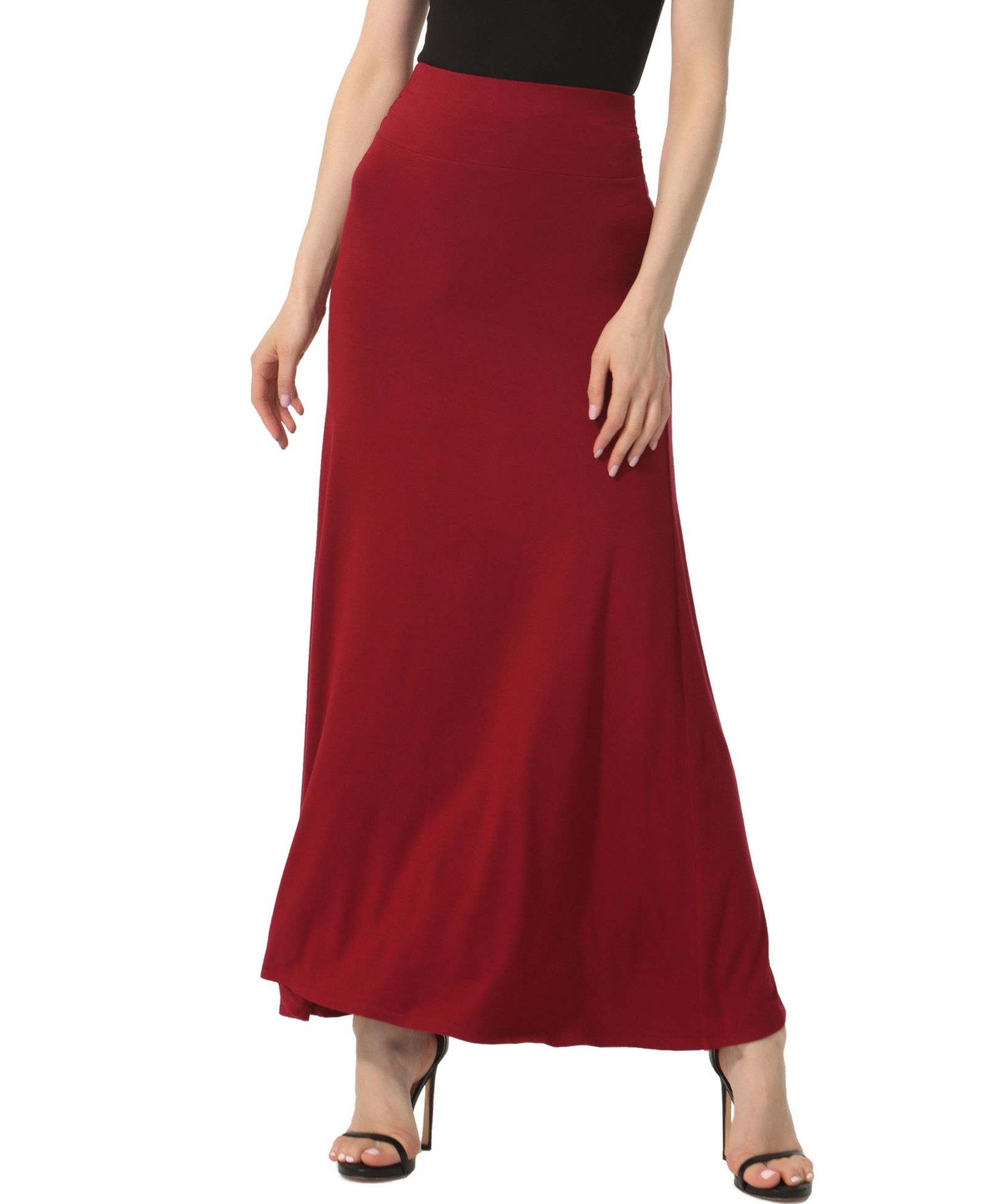 kimi + kai Women's kimi + kai Waist Ruched Maxi Skirt