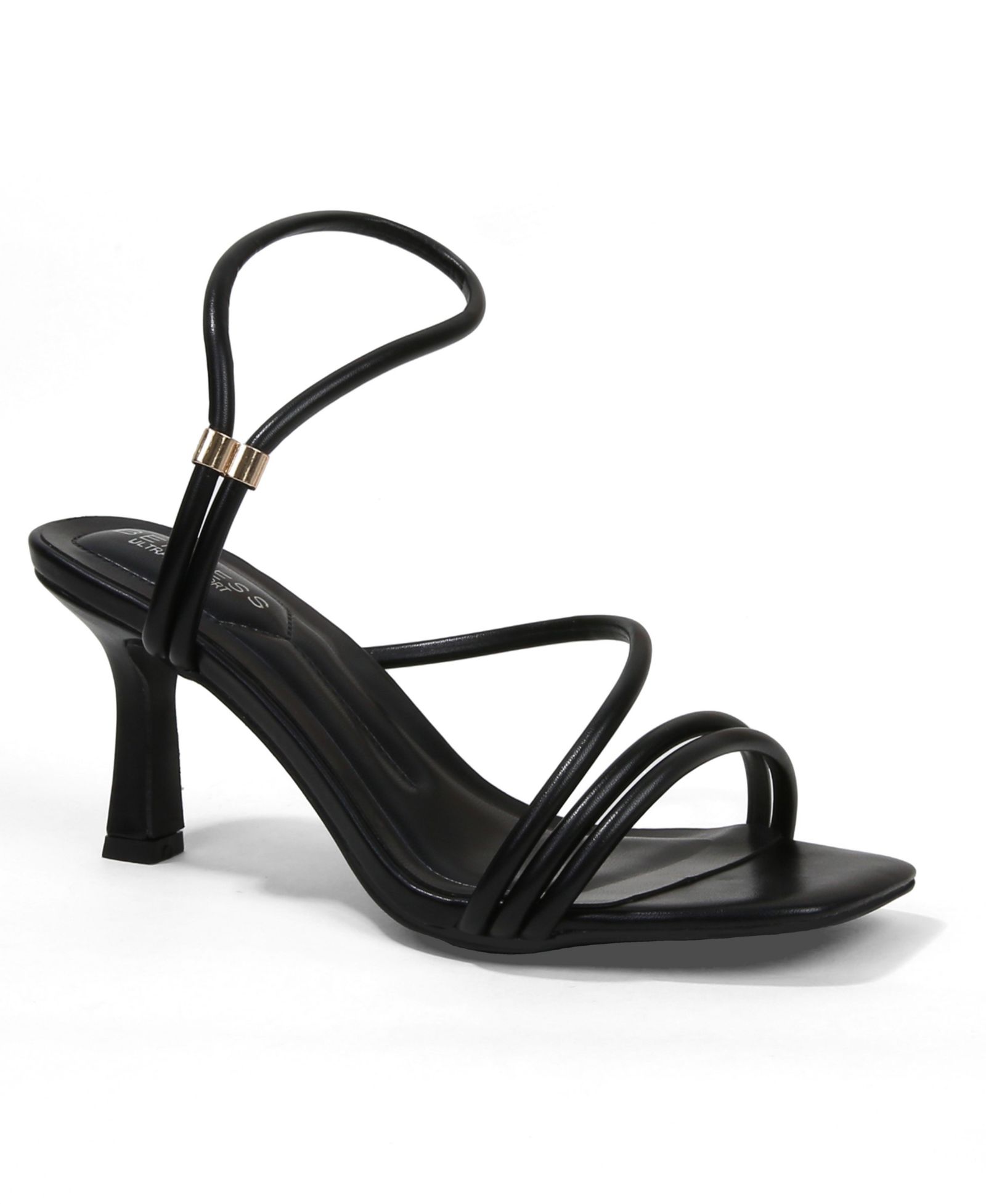 BERNESS Women's Hannia Looped Ankle Strap Kitten Heel Sandals