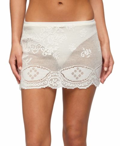 Edikted Womens Rusa Sheer Crochet Mini Skirt