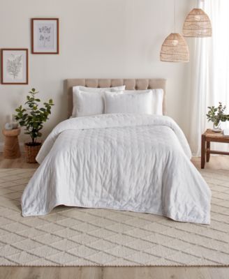 Anne Klein Torringford Jacquard 3-Piece Quilt Set, King