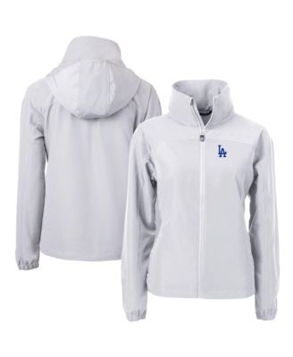 Женская куртка Cutter & Buck Gray Los Angeles Dodgers Charter Eco Full-Zip