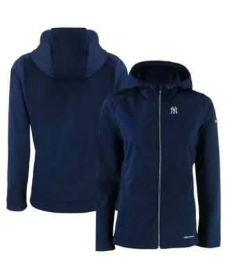 Женская куртка Cutter & Buck Navy New York Yankees Evoke Eco Softshell Full-Zip