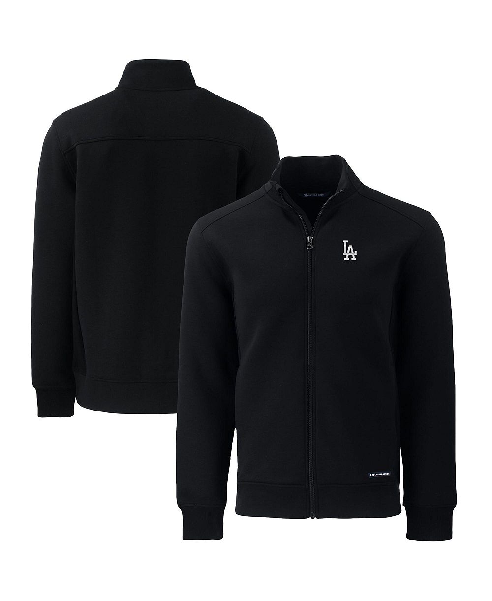 Cutter & Buck Men's Black Los Angeles Dodgers Big & Tall Roam Eco Full-Zip Jacket