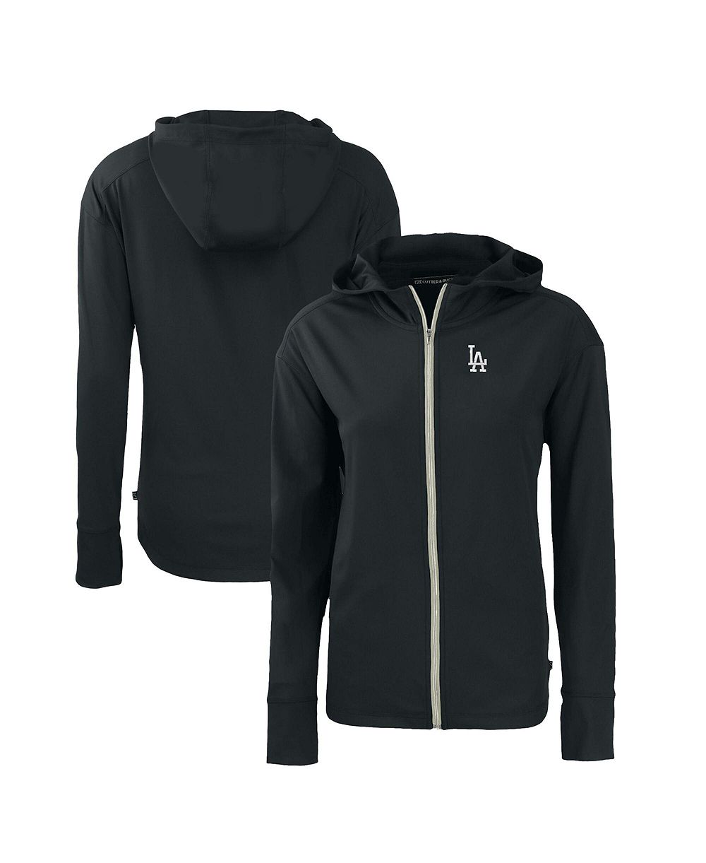 Cutter & Buck Women's Black Los Angeles Dodgers Daybreak Eco Full-Zip Hoodie