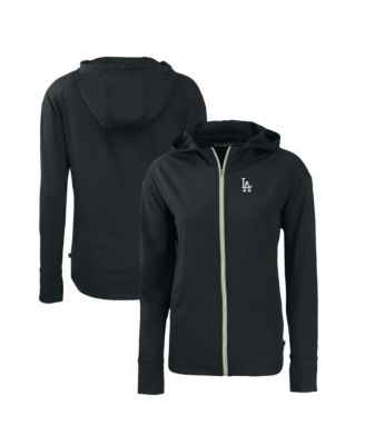 Женская толстовка Cutter & Buck Black Los Angeles Dodgers Daybreak Eco Full-Zip