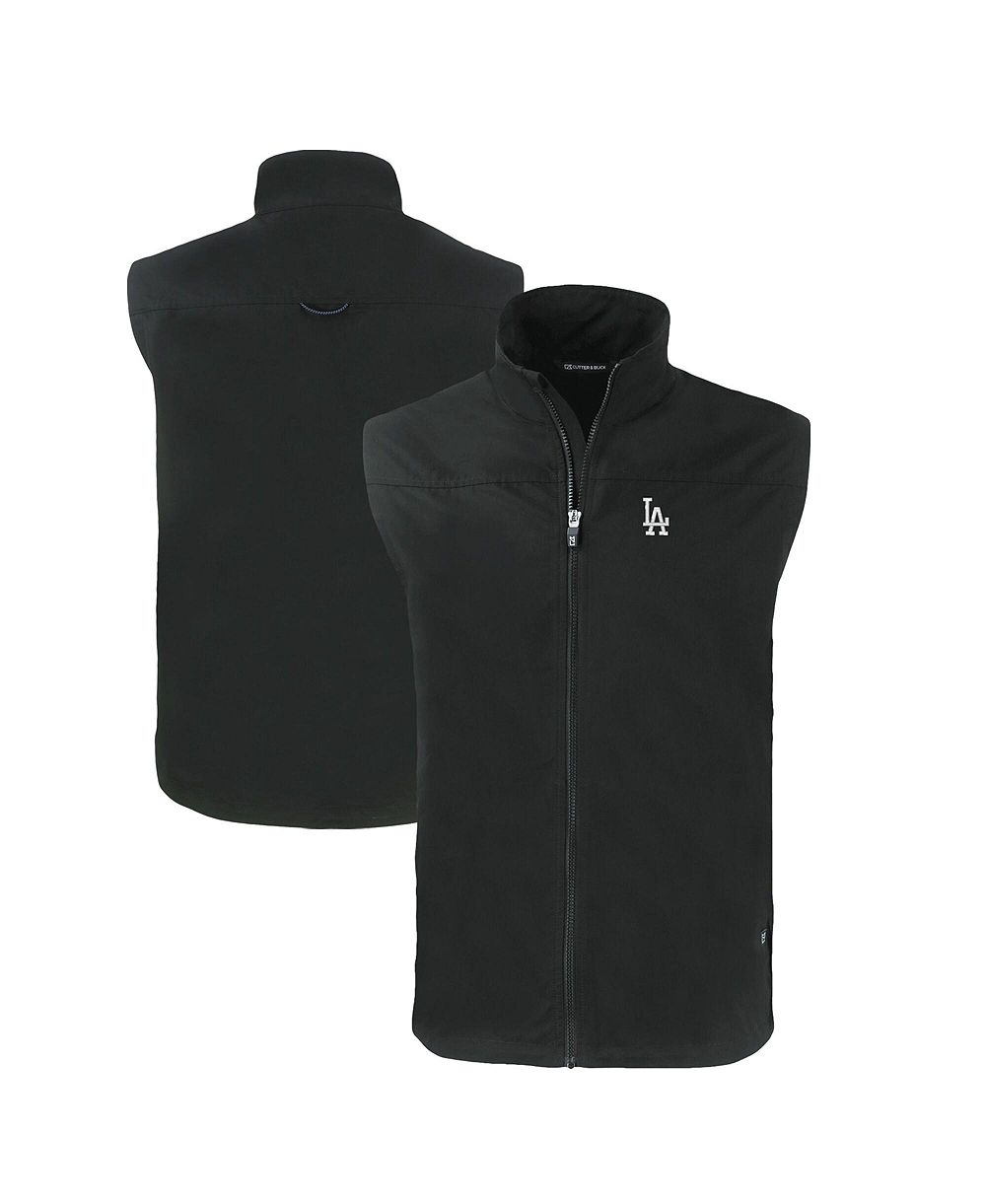 Cutter & Buck Men's Black Los Angeles Dodgers Charter Eco Full-Zip Vest