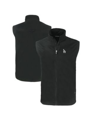 Cutter & Buck Мужской черный жилет Charter Eco Full-Zip Los Angeles Dodgers