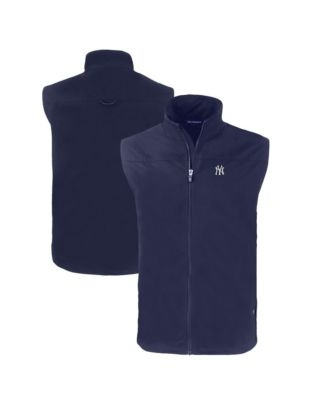 Мужской жилет Cutter & Buck Navy New York Yankees Charter Eco Full-Zip