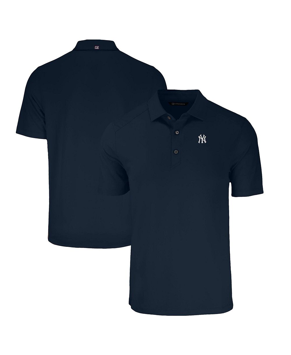 Cutter & Buck Men's Navy New York Yankees Forge Eco Stretch Polo Shirt