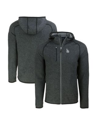 Мужская куртка Cutter & Buck Los Angeles Dodgers Mainsail Full-Zip Hooded Heather Charcoal