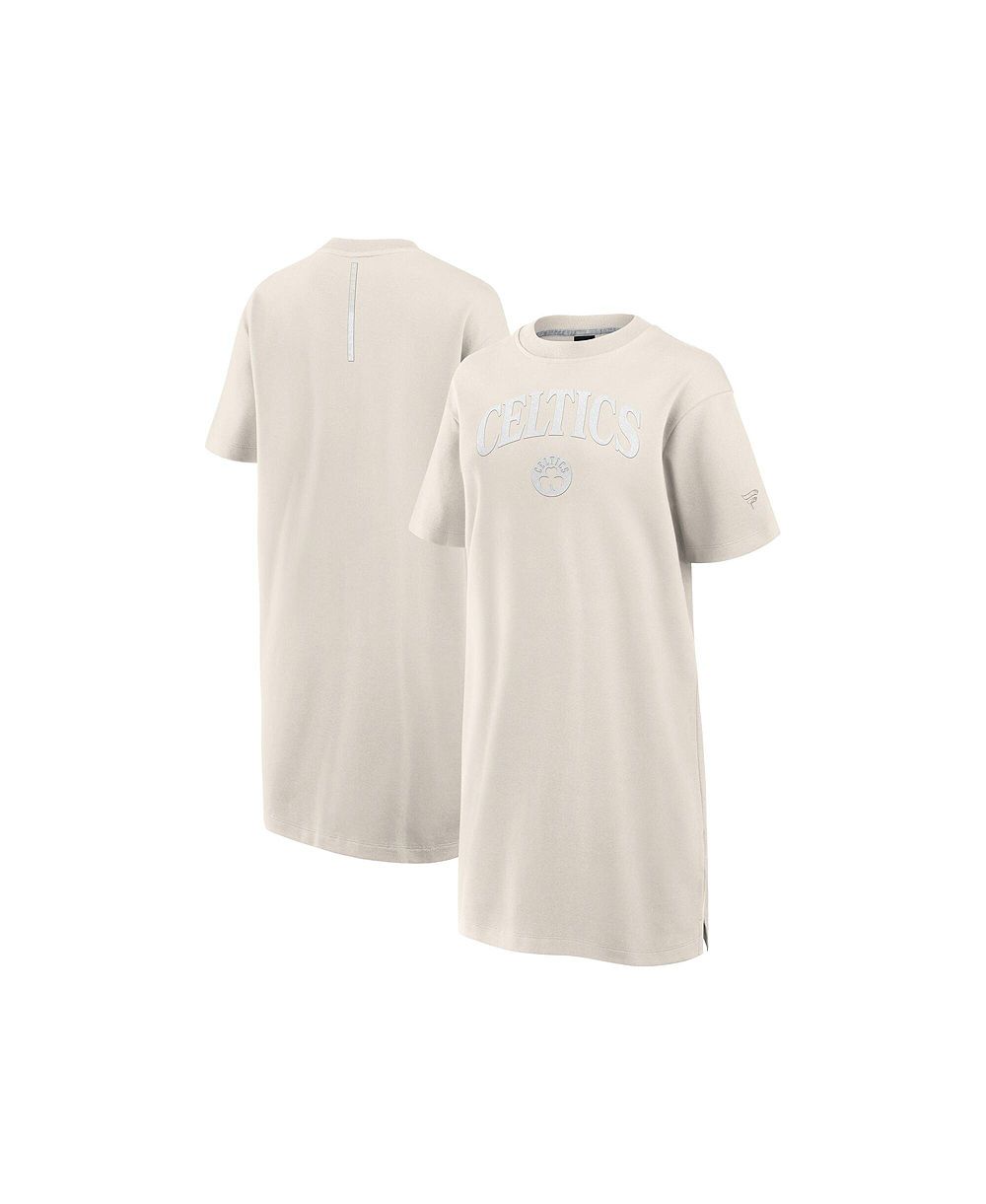 Женское платье-футболка Fanatics Women's Cream Boston Celtics Elements Go Tri-Blend
