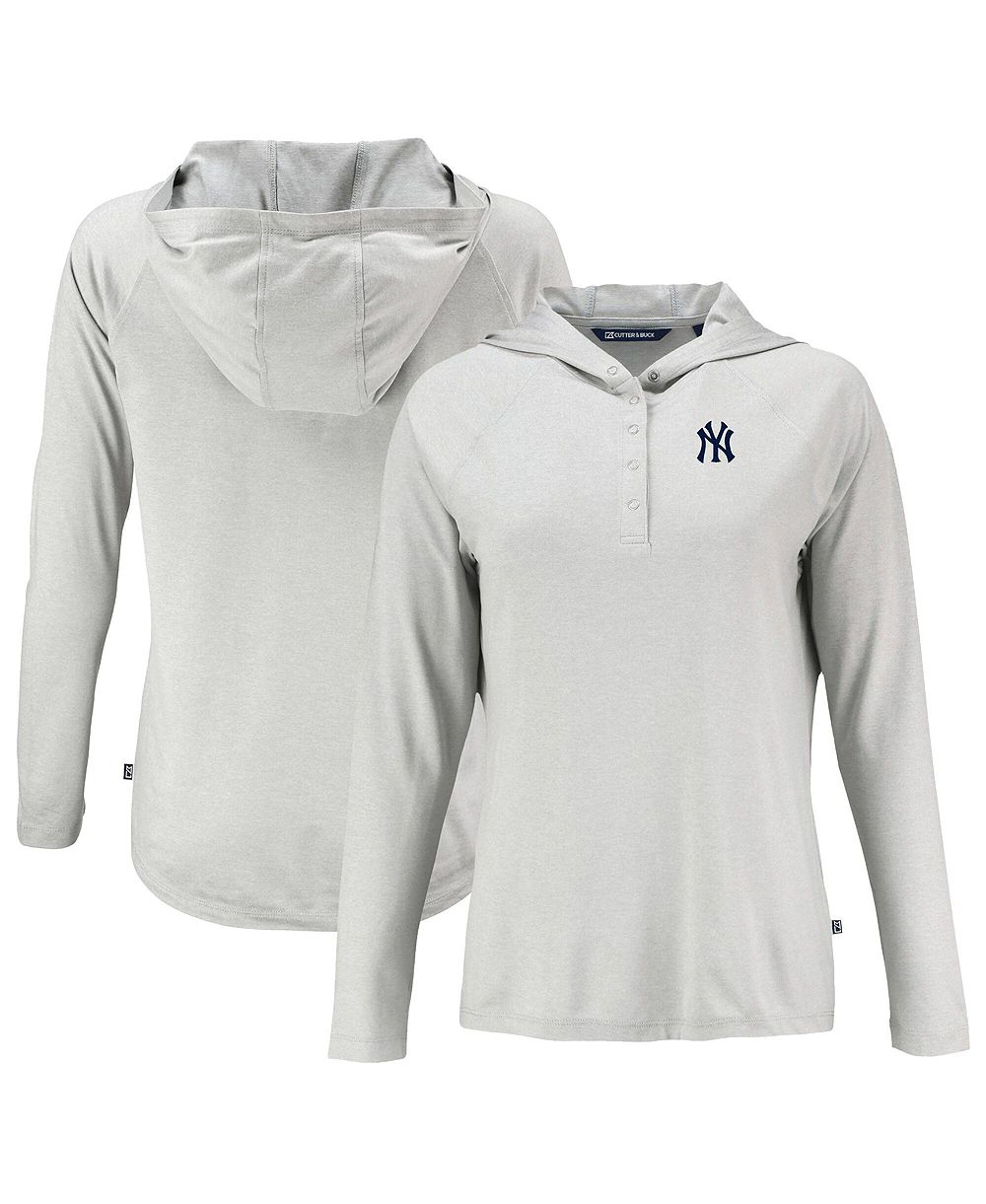 Cutter & Buck Женский худи Raglan с длинным рукавом New York Yankees Coastline Epic Comfort Eco