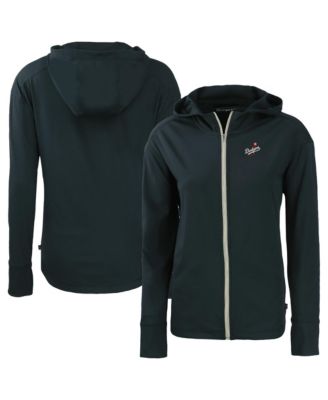 Cutter & Buck Women's Navy Los Angeles Dodgers Daybreak Eco Full-Zip Hoodie Jacket