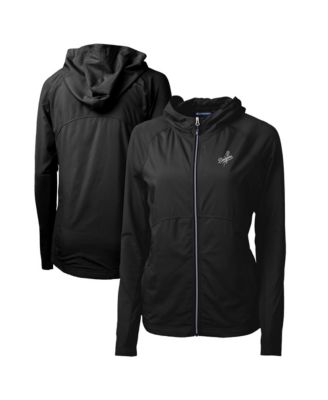 Cutter & Buck Женская худи hybrid raglan full-zip Los Angeles Dodgers Adapt Eco Knit Black