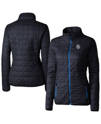 Cutter & Buck Женская куртка New York Yankees Rainier PrimaLoft Eco Insulated Full-Zip Puffer Navy/Royal