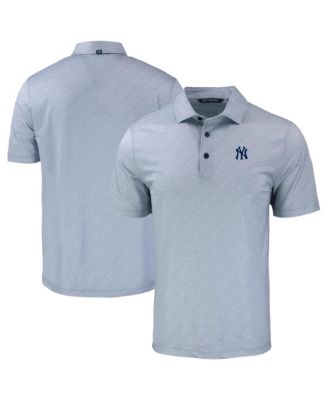 Cutter & Buck Мужская серая polo рубашка New York Yankees