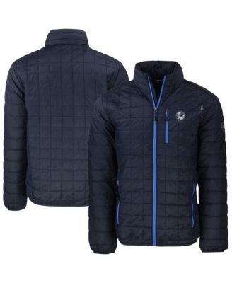 Мужская куртка Cutter & Buck Navy New York Yankees Rainier PrimaLoft® Eco Insulated Full-Zip Hoodie Puffer