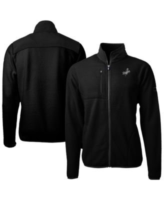 Cutter & Buck Мужская куртка на молнии Black Los Angeles Dodgers Cascade Eco Sherpa Fleece