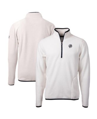 Мужская куртка Cutter & Buck Oatmeal New York Yankees Cascade Eco Fleece Quarter-Zip