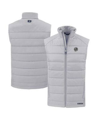 Мужской жилет Cutter & Buck Gray New York Yankees Evoke Hybrid Eco Softshell Full-Zip