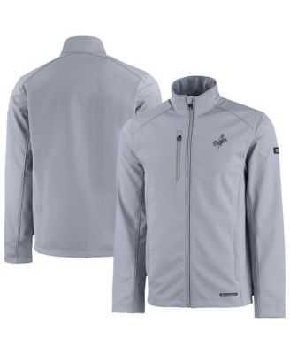 Мужская куртка Cutter & Buck Gray Los Angeles Dodgers Evoke Eco Softshell Full-Zip