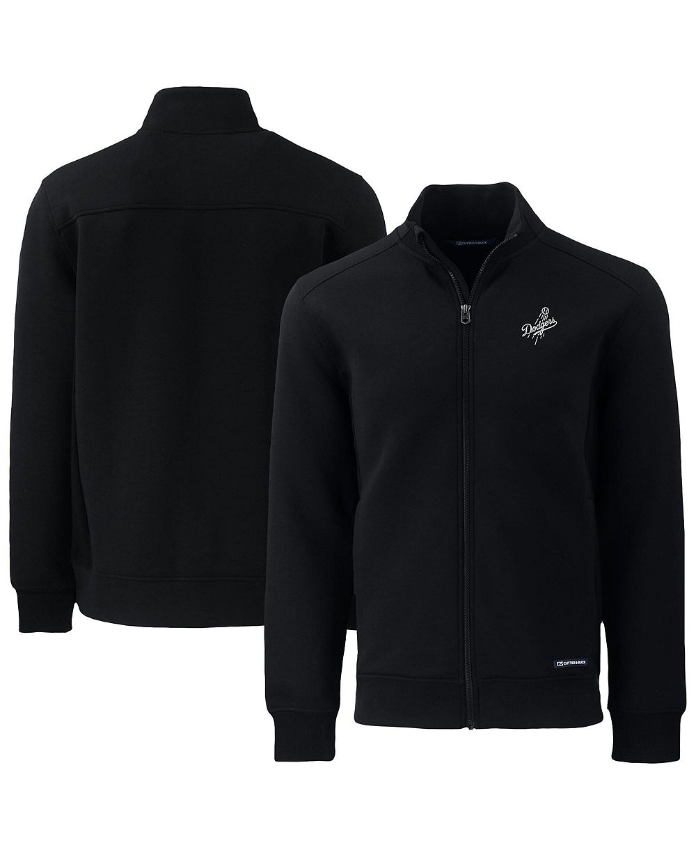 Мужская куртка Cutter & Buck Black Los Angeles Dodgers Roam Eco Tri-Blend Full-Zip Jacket