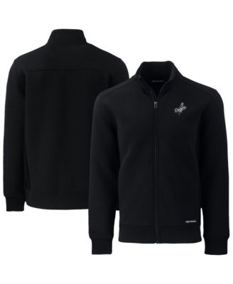 Мужская куртка Cutter & Buck Black Los Angeles Dodgers Roam Eco Tri-Blend Full-Zip Jacket