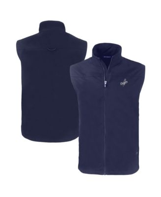 Мужская жилетка Cutter & Buck Navy Los Angeles Dodgers Big & Tall Charter Eco Full-Zip