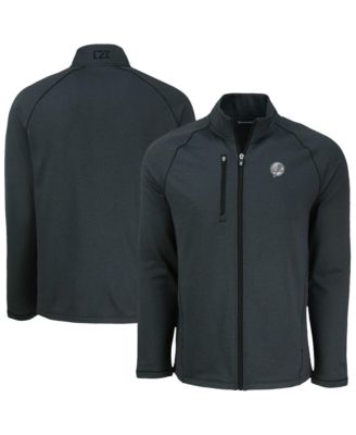 Cutter & Buck куртка Raglan Full-Zip из эко-флиса New York Yankees Peshastin, черная, мужская