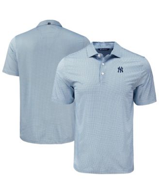 Мужская рубашка-поло Cutter & Buck Navy New York Yankees Pike Eco Diamond Dot Print