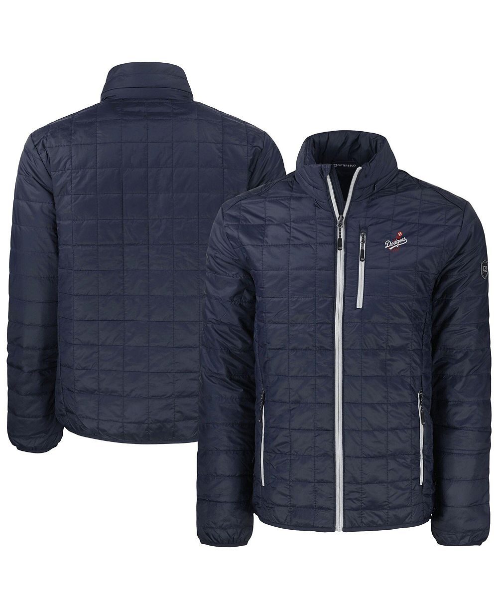 Cutter & Buck Men's Los Angeles Dodgers Rainier PrimaLoft Eco Insulated Full-Zip Puffer Jacket