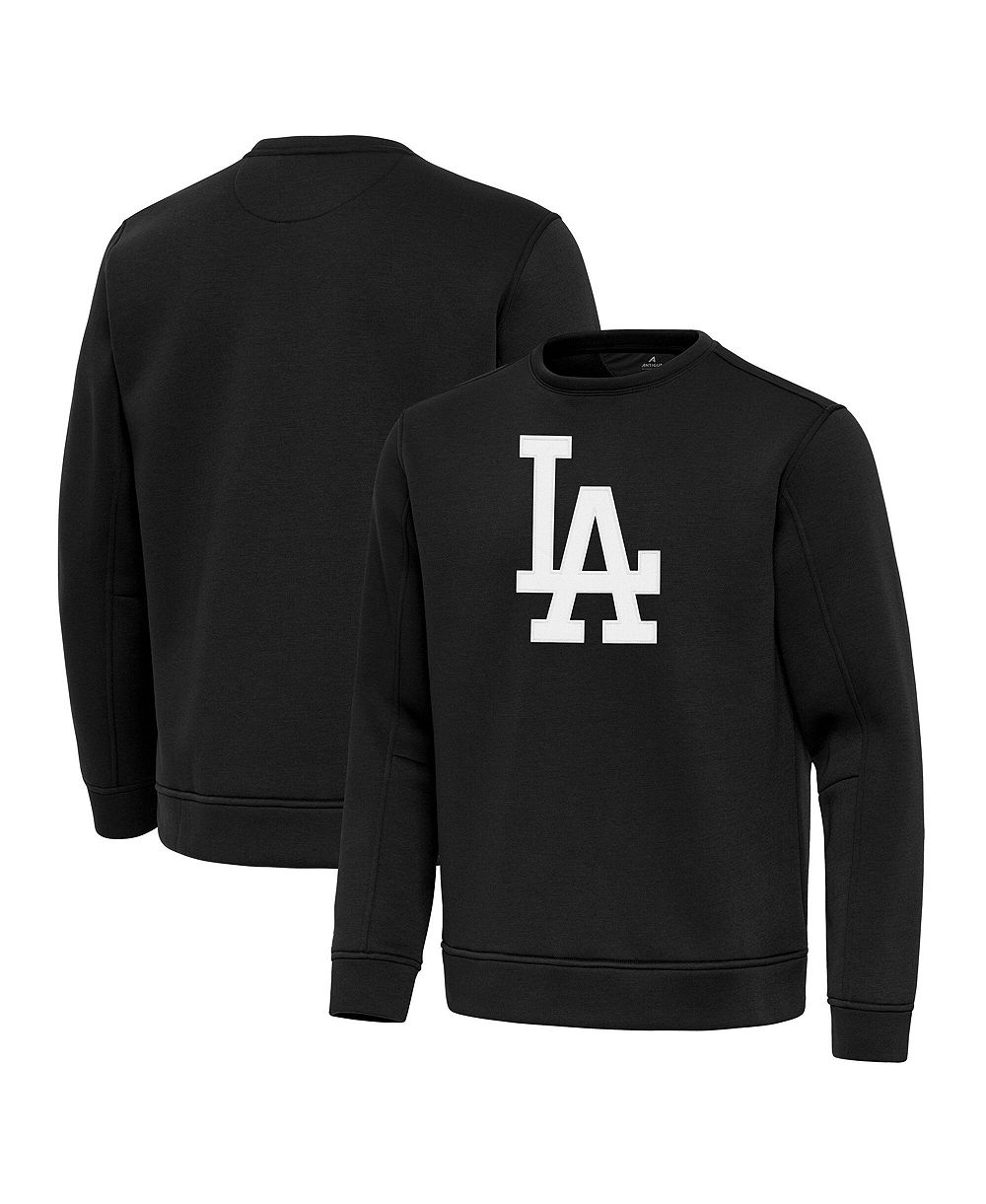 Мужской джемпер Cutter & Buck Black Los Angeles Dodgers Relevant Lightweight Pullover Sweatshirt