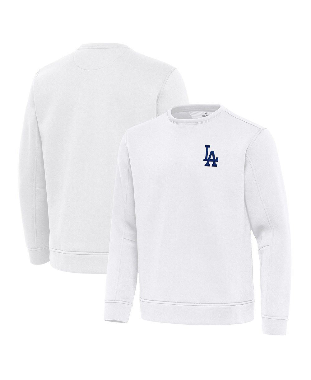 Мужское легкое свитшот-пуловер Antigua Los Angeles Dodgers Relevant, белое