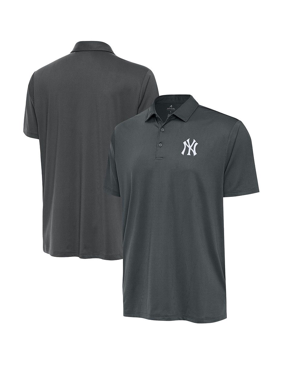 Antigua Men's Pewter New York Yankees Eclipse Polo Shirt