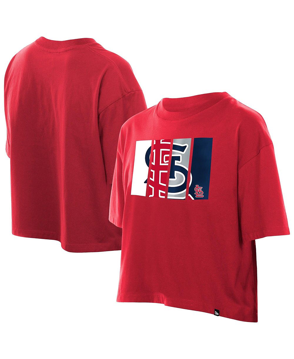 Женская футболка New Era St. Louis Cardinals с логотипом Boxy Foil
