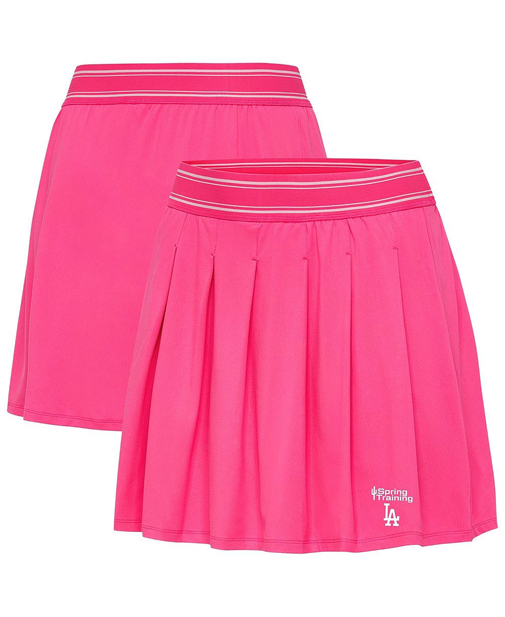 Antigua Women's Pink Los Angeles Dodgers Spring Training Retro Skort