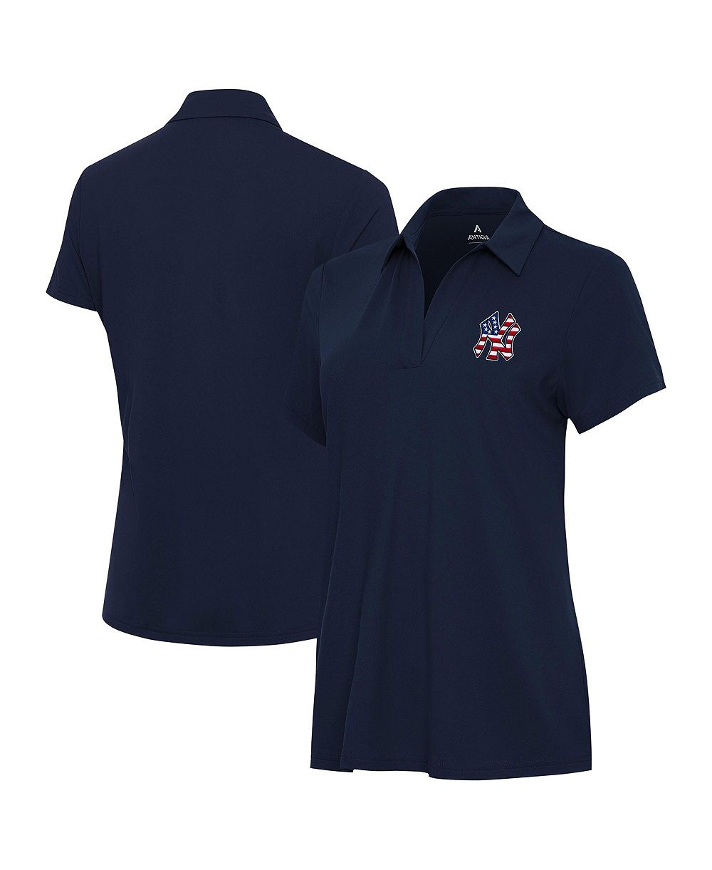Женская рубашка polo Antigua New York Yankees Independence Day Patriotic Logo Era