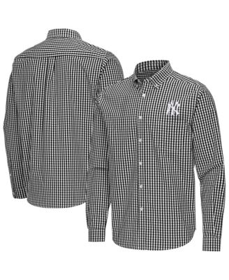 Мужская рубашка Antigua New York Yankees Ellis Woven Tri-Blend Button-Down