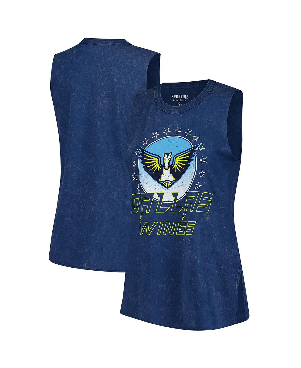 Женский майка-топ Sportiqe Dallas Wings navy mineral wash