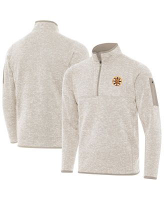 Antigua Мужской джемпер на молнии Boston Bruins Fortune цвет Oatmeal