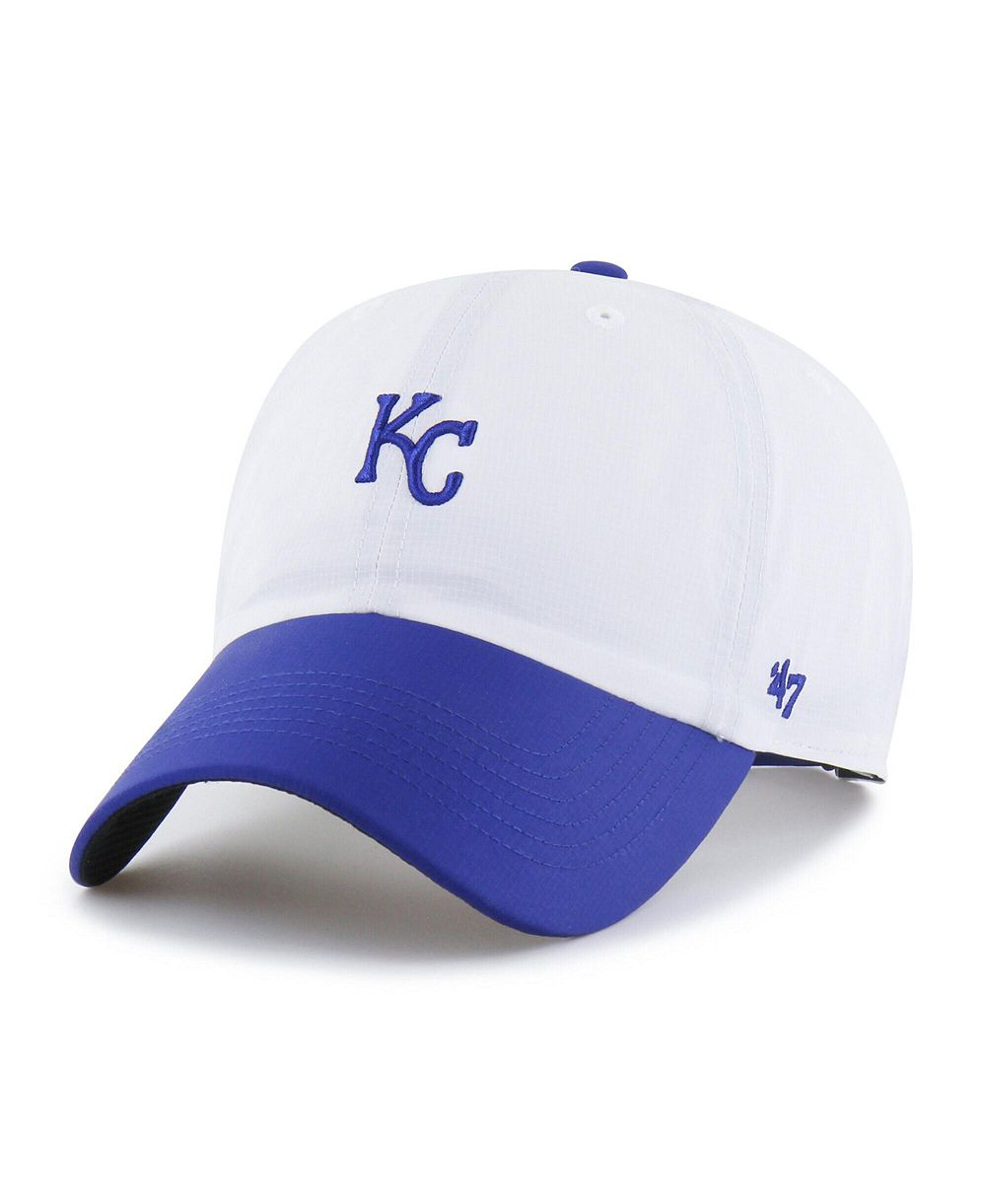 Мужская кепка '47 Brand White/Royal Kansas City Royals Vista Mini Clean Up Brrr° Adjustable