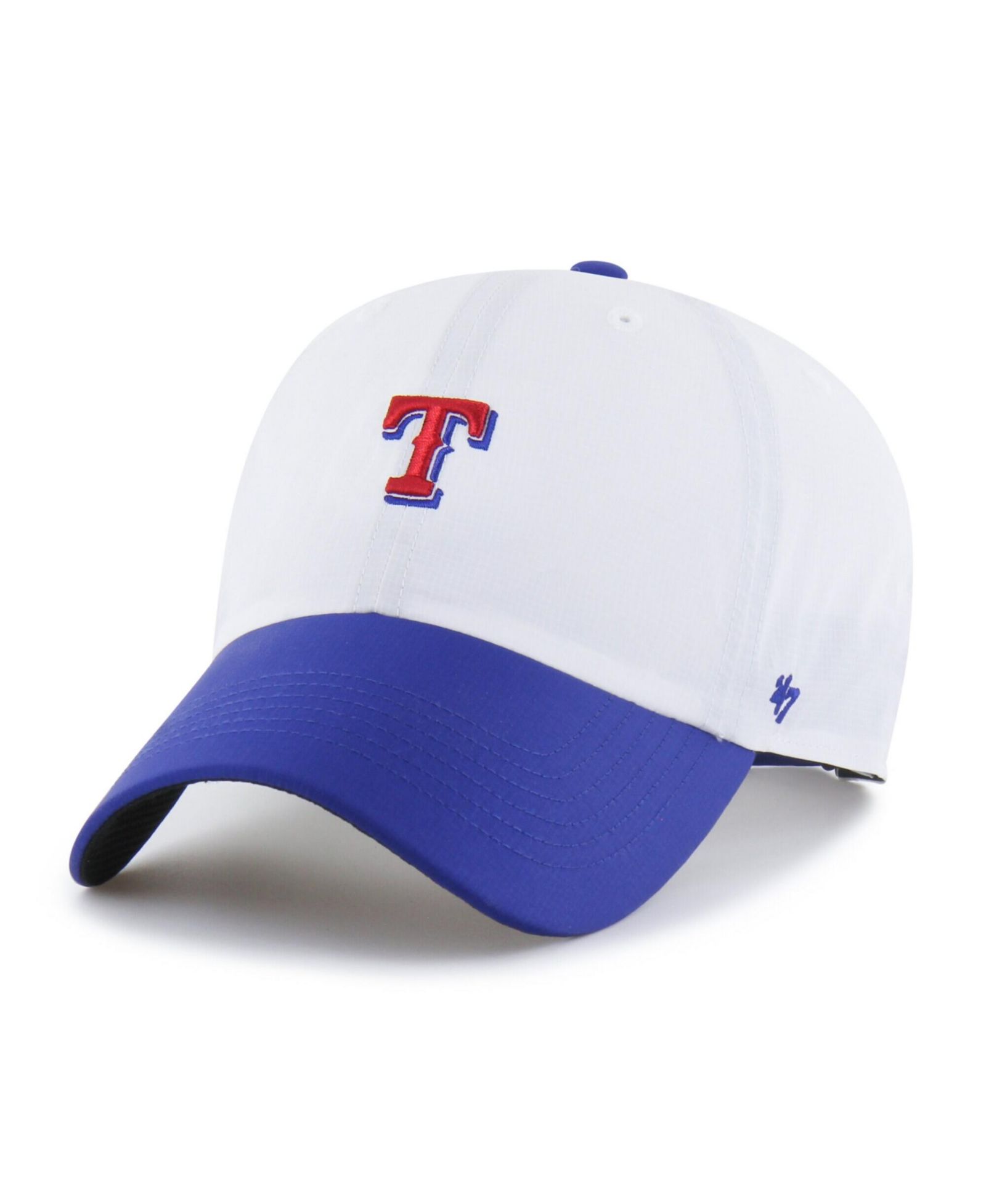 Мужская кепка '47 Brand White/Royal Texas Rangers Vista Mini Clean Up Brrr° Adjustable