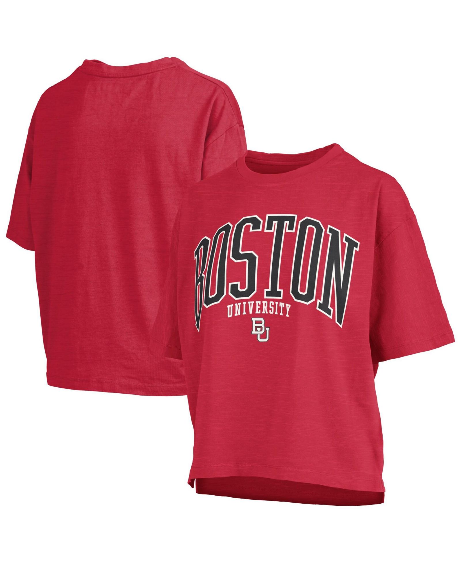 Женская футболка Pressbox Red Boston University Nelson