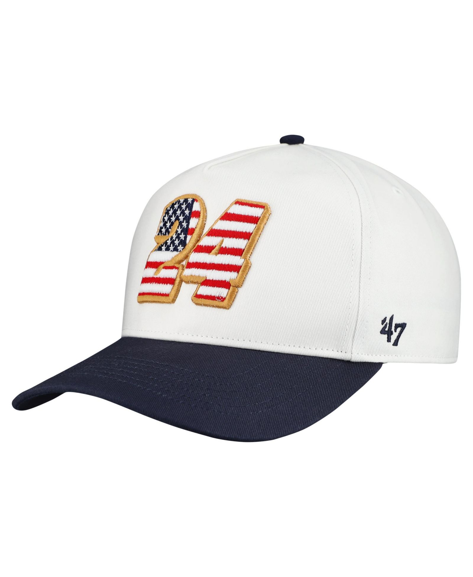 '47 Brand мужская кепка William Byron Flag Fill Two-Tone, белая